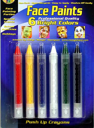 36 PROFESSIONAL FACE PAINT CRAYONS~SPORTS, KIDS