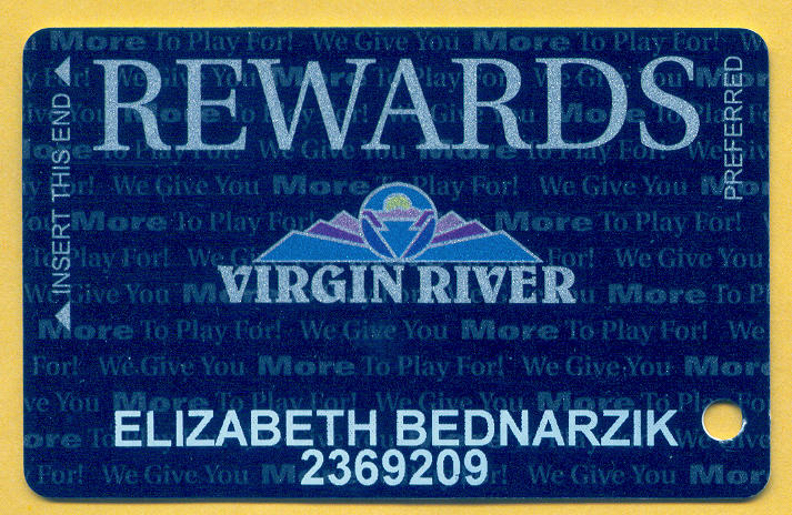 Virgin River Casino Mesquite NV Rewards Slot Card