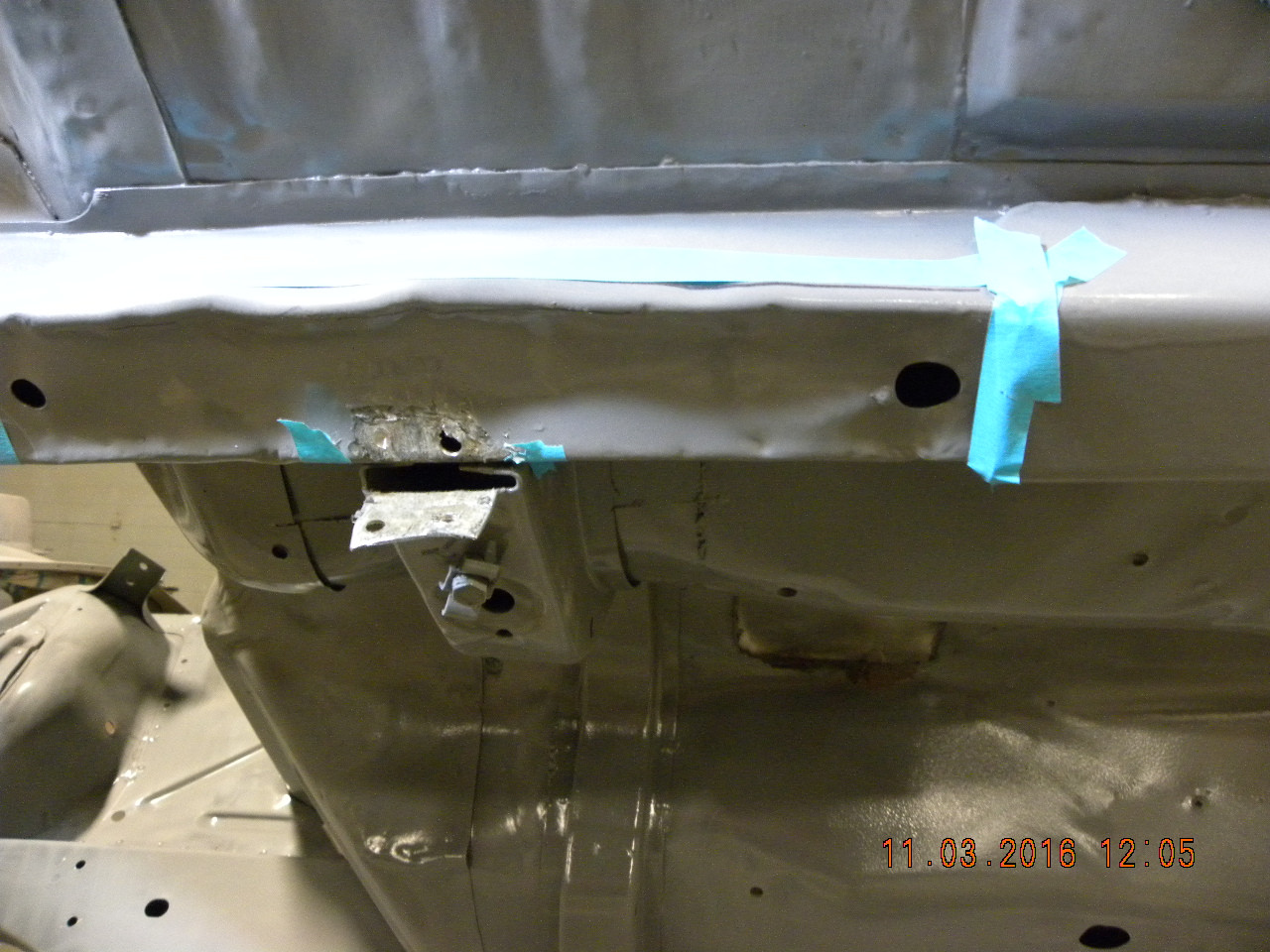 Dented Frame Rail repair pictures Vintage Mustang Forums
