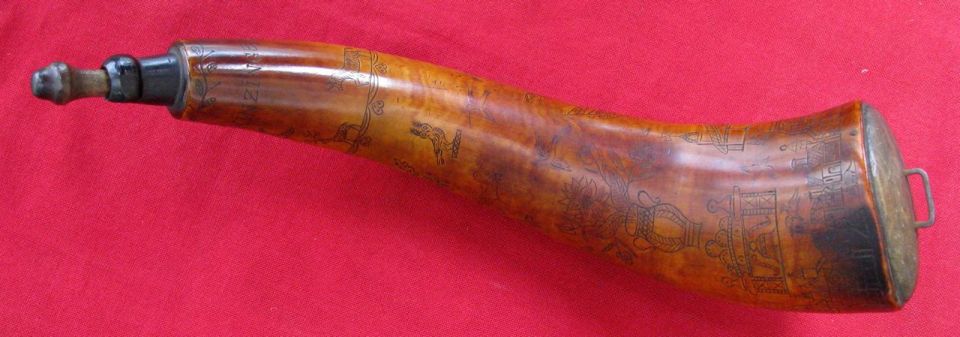 vintage avon dark glass powderhorn