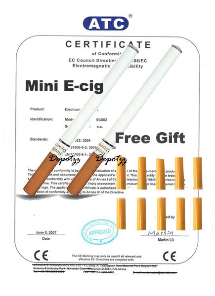 2*E-cigarette Electronic Smoke+10 Cartridges Health Y77