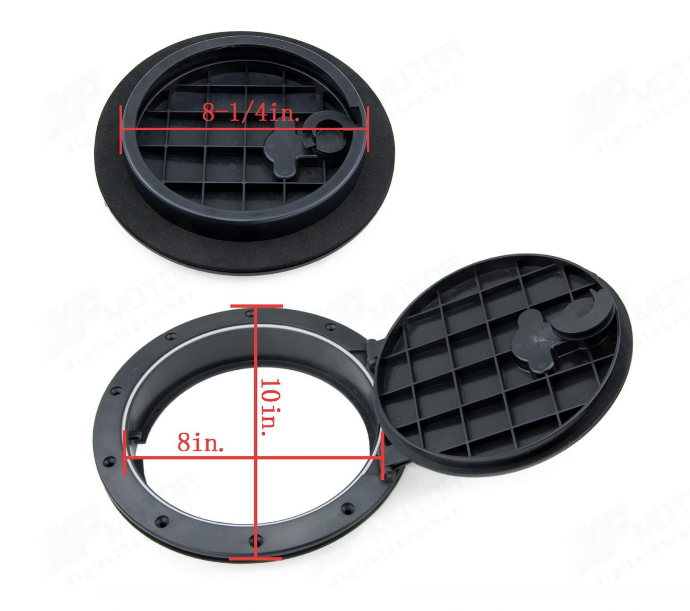 8" Boat Round Black Lid Kayak Hatch With Detachable Bag Marine Made