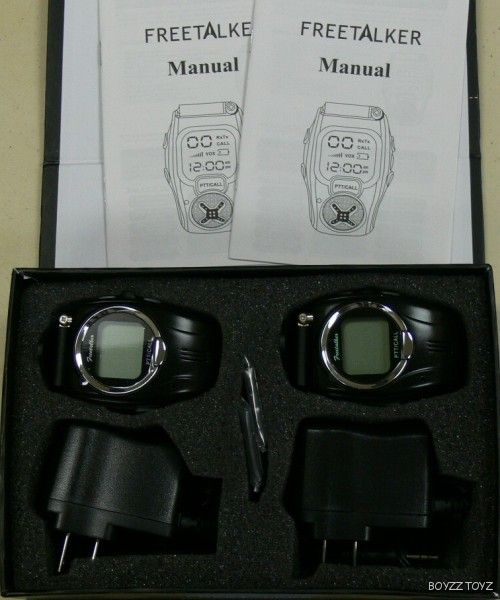 4 PACK FREETALKER WALKIE TALKIE 2-WAY RADIO WATCH FRS