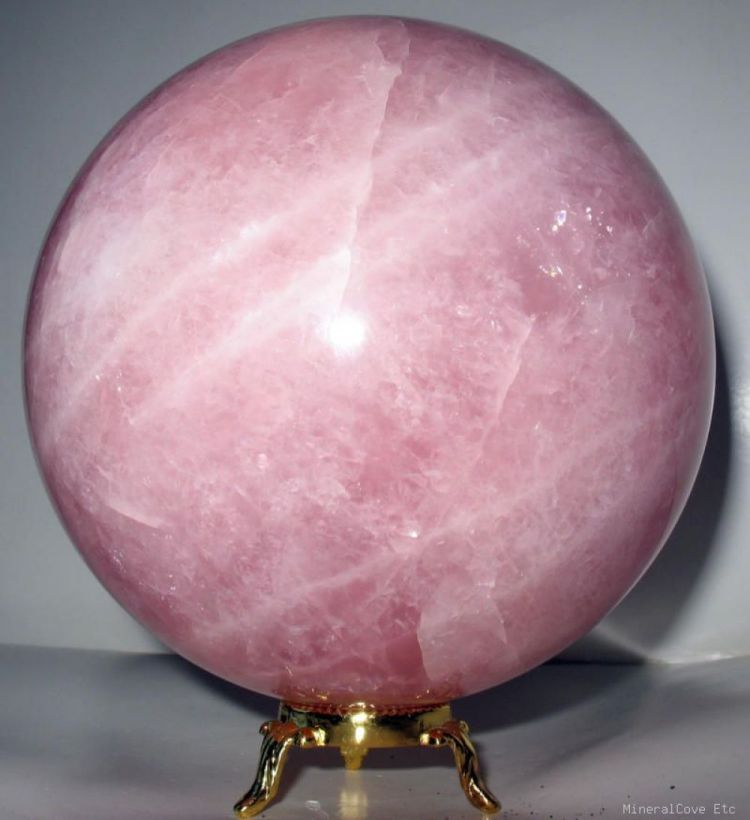 6+ LBS (130MM) AWESOME! ROSE QUARTZ CRYSTAL SPHERE-