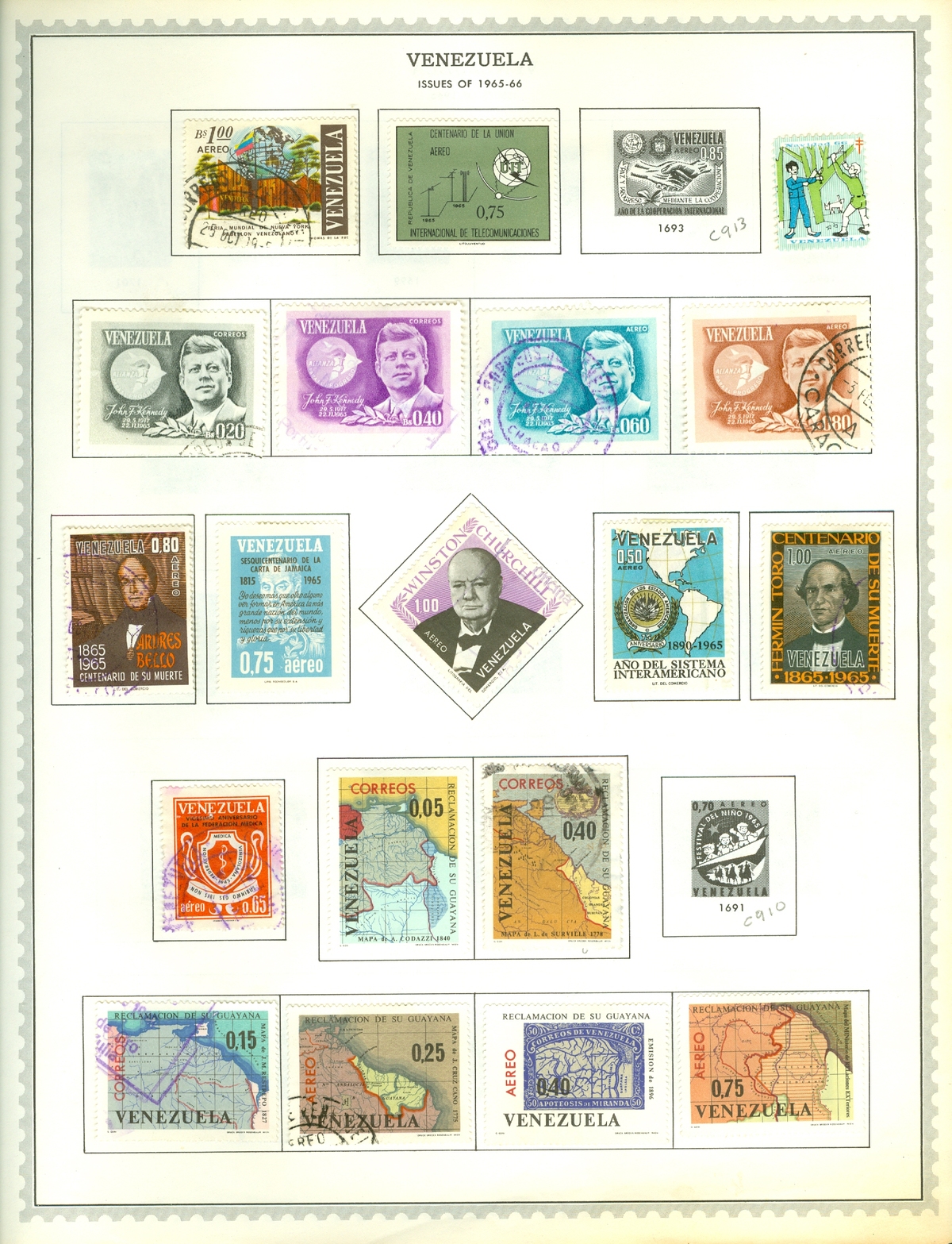 Venezuela Earlies 1909 # 233 Block of 4 --SEE--
