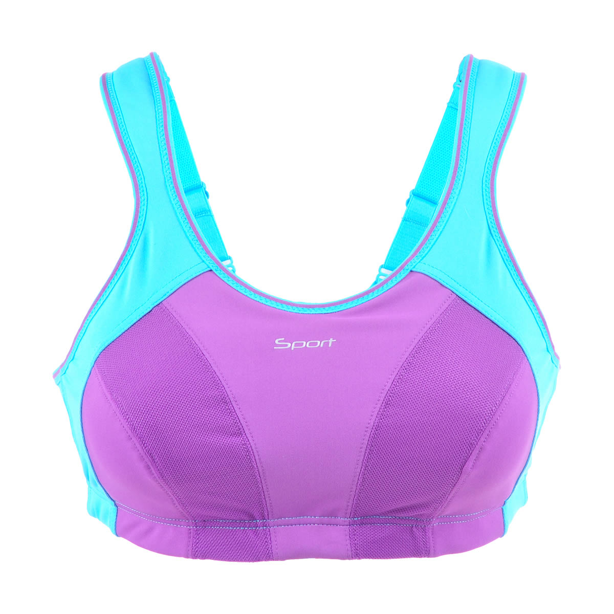 Wireless Racerback Non Padded Full Figured LEVEL4 Sports Bra 32 42 B C