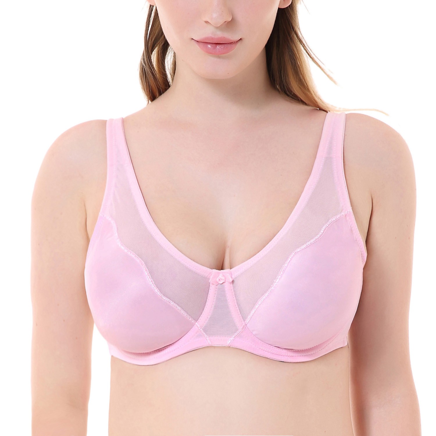Women's Vneck Full Coverage Non Padded Underwire Minimizer Bra eBay