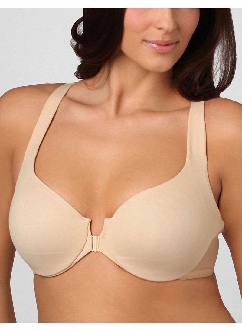 Women Smooth Front Fasten Hidden Underwire Bra Top 3248 B C D DD DDD