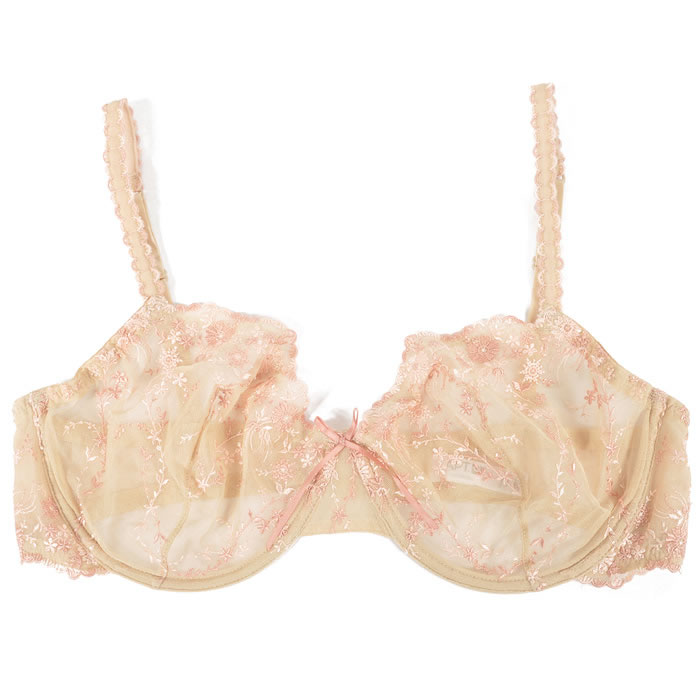 nwt w600 apt 9 floral mesh unlined underwire bra beige au 16d us 38d