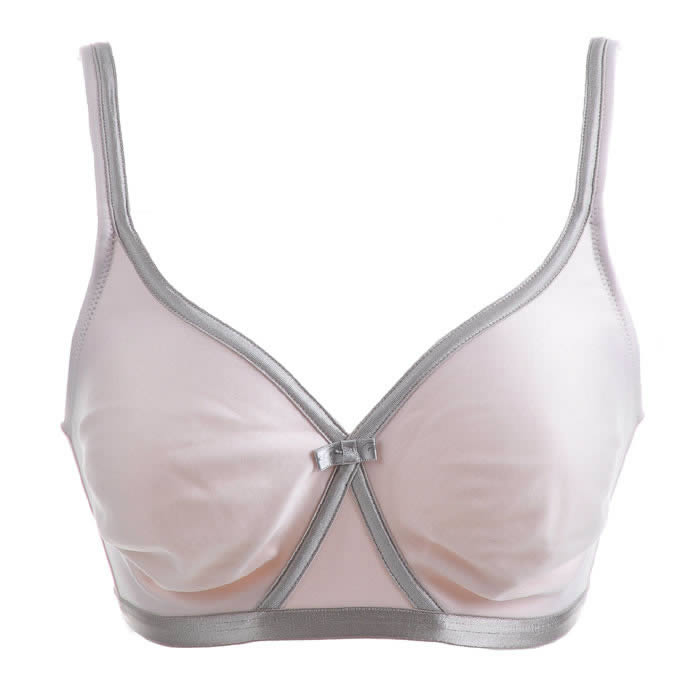 Women Playtex Leisure Satin NoWire Minimizer NonPadded Bra Pink Blue