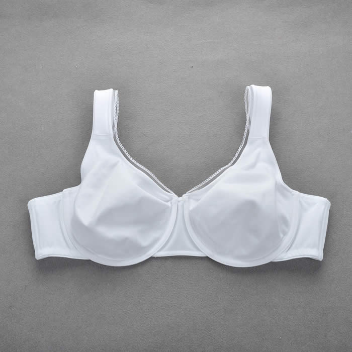 W703 Lycra Non Padded Side Support Wide Strap Minimizer Bra 38 40 42 C
