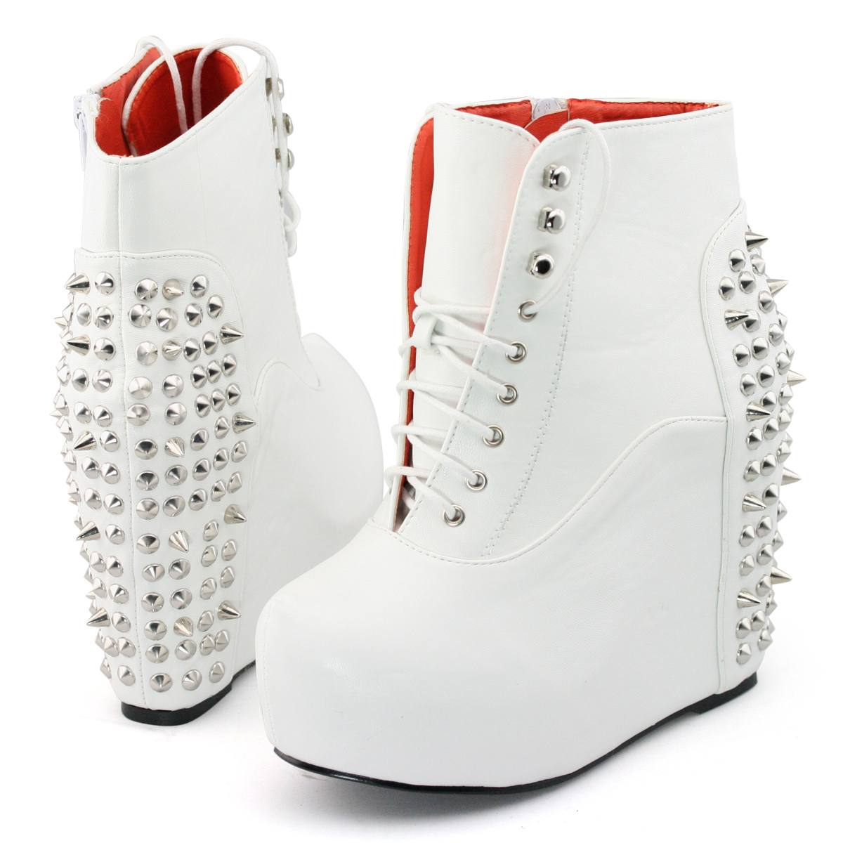 high heel boots with spikes