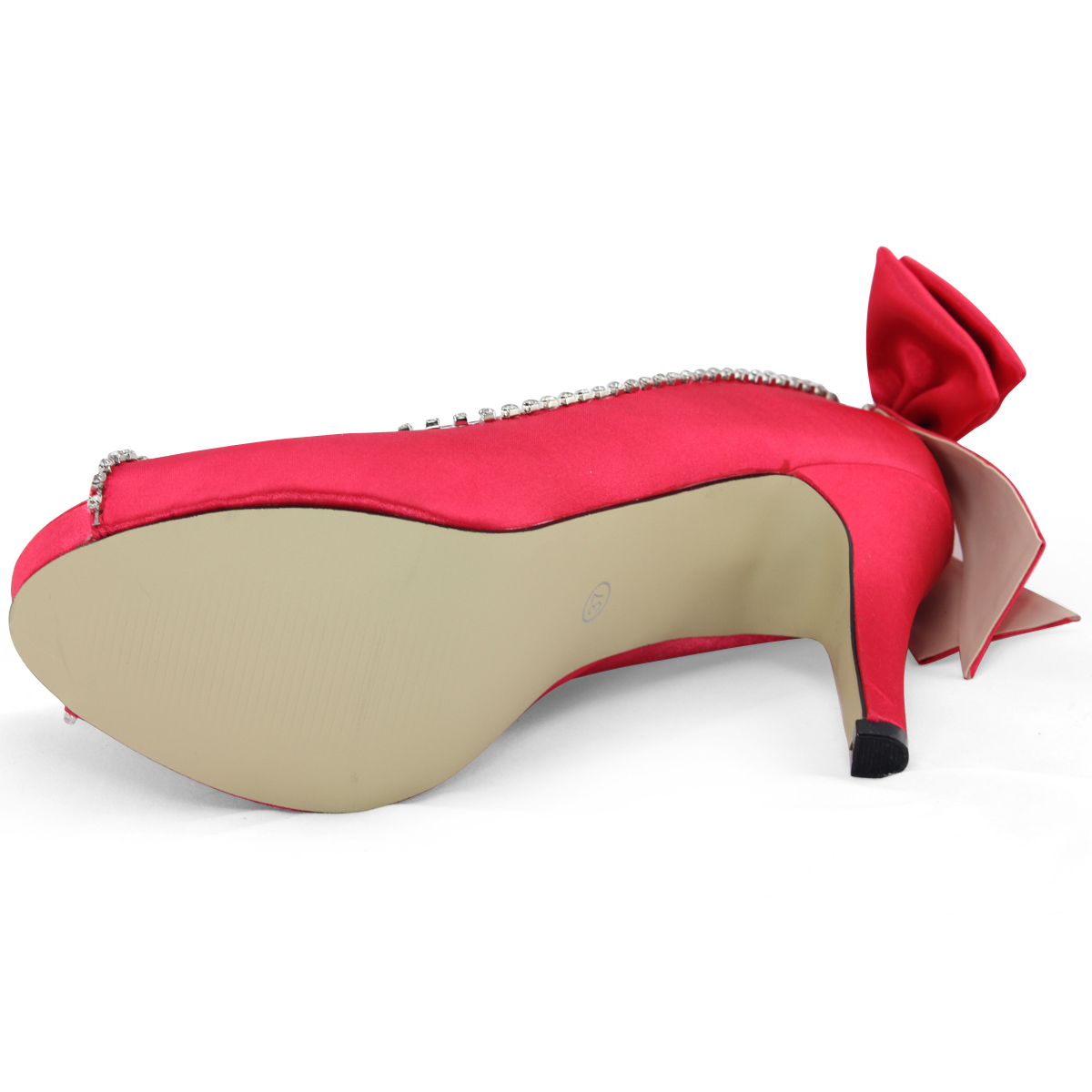red diamante heels