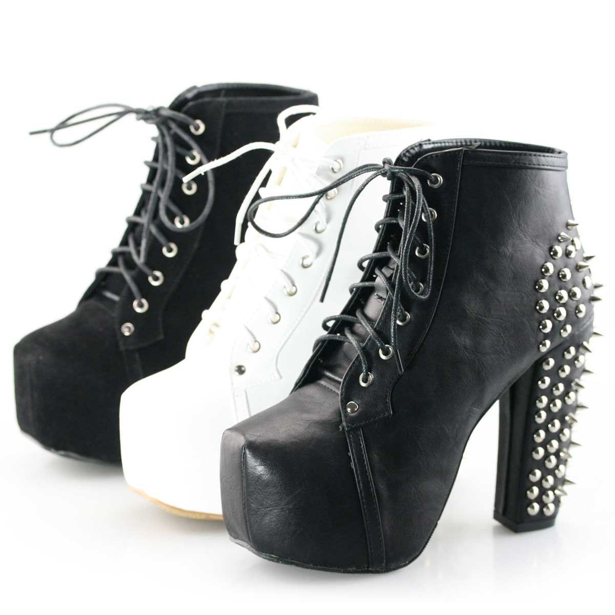 SHOES: Womens Platform Pumps Lace Up 