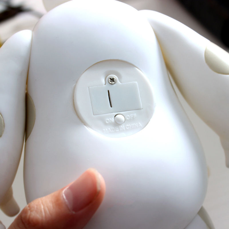 Big Hero 6 Baymax 18CM LED Lamp lighting White Table Bedroom Kid Gift