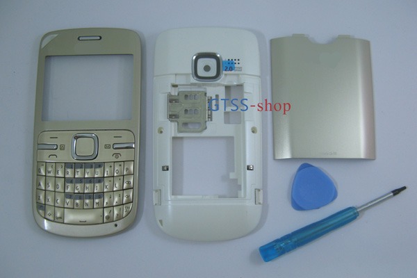 nokia c3 gold and white. Color : Gold-White; High