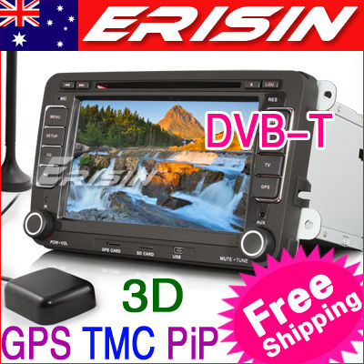 ES878AU 7" Car DVD Player GPS TMC DVB-T iPod VW MAGOTAN