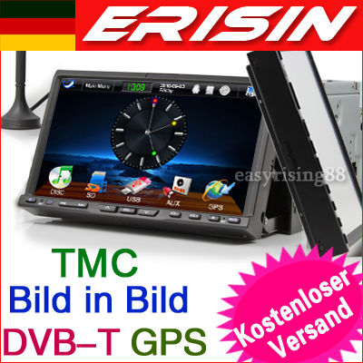 ES976GE 7" 2 Din Autoradio Car DVD Player GPS TMC DVB-T