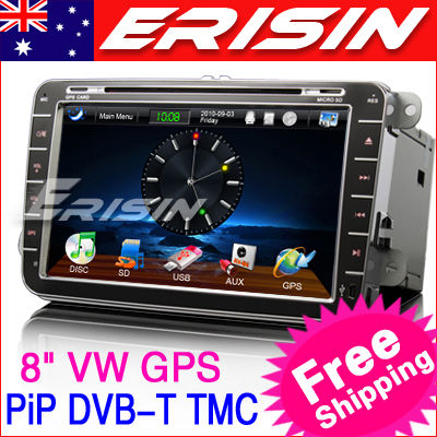 ES978AU 8" HD Car DVD Player GPS TMC DVB-T PiP SWC VW SKODA PASSAT CADDY TOURAN