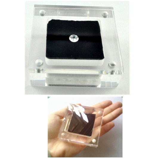 Acrylic LOOSE DIAMOND DISPLAY CASE HOLDER GEM SHOW STORAGE CONTAINER