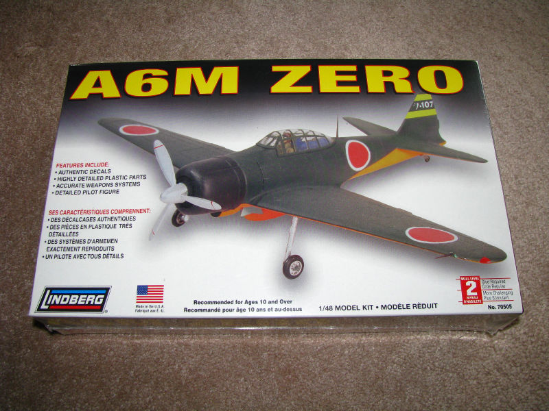 Lindberg Japanese A6M ZERO Aircraft Model Kit 1/48 NEW! eBay