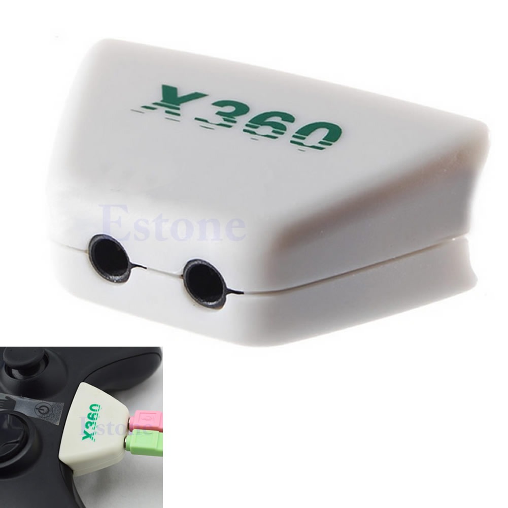 Earphone Headphone Headset Mic Converter Adapter For Xbox 360