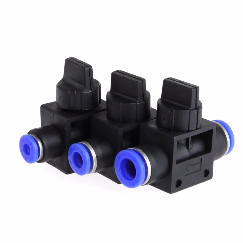 Pneumatic air quick fittings push way connector tube
