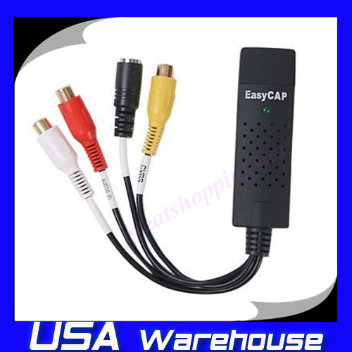 best video editing software for windows vista EASYCAP USB 2.0 VIDEO TV DVD VHS AUDIO CAPTURE ADAPTER pic