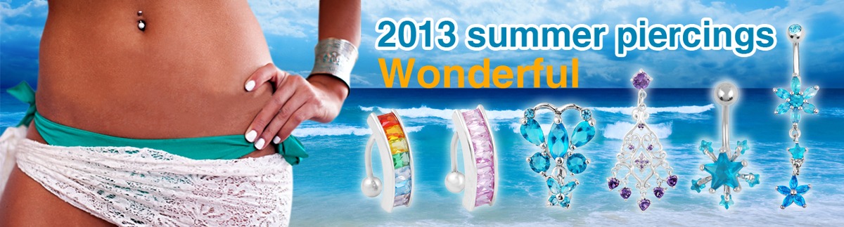 Summer piercing jewelry