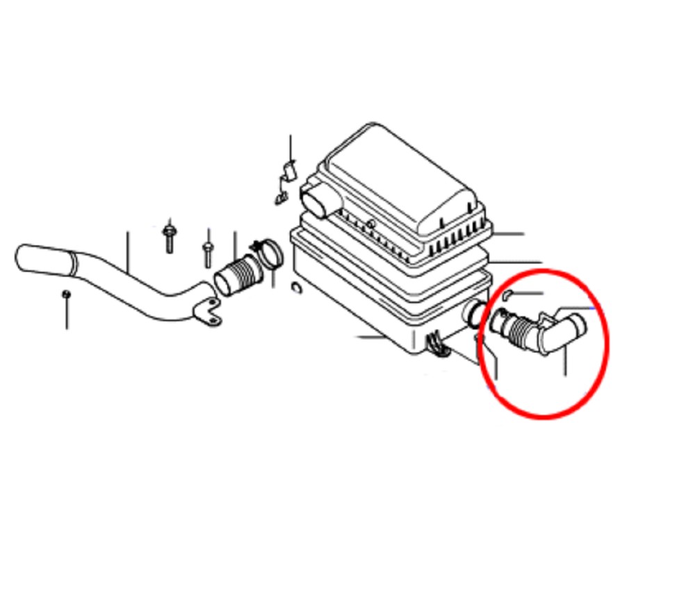 Air Intake Hose For Hyundai Santro Xing 2nd Gen 2813805700