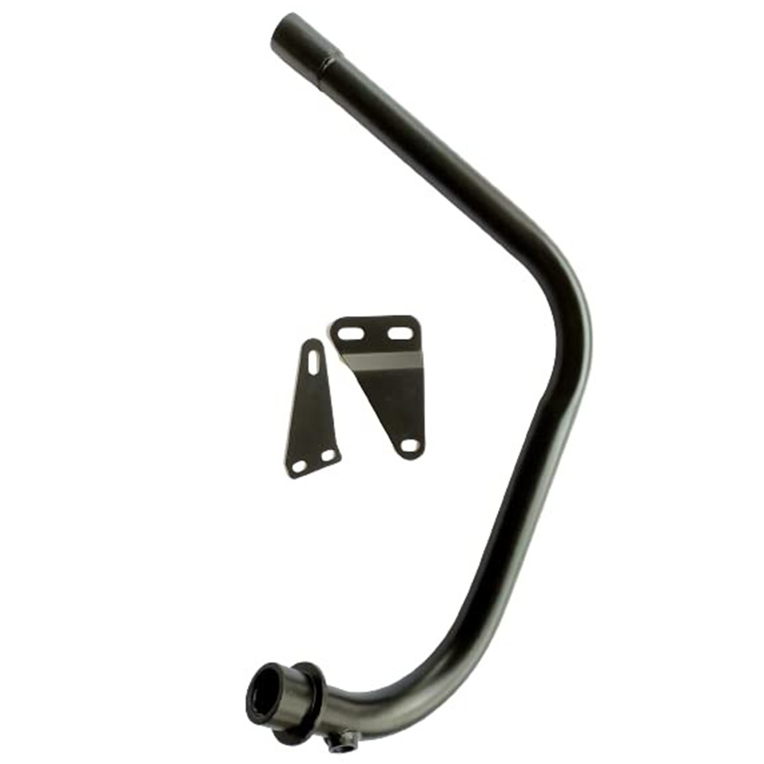 Short Bend Pipe Better Sound Black For Royal Enfield Classic Reborn Meteor 350