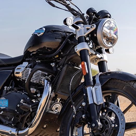 Black Compact Engine Guard For Royal Enfield Super Meteor Shotgun 650 KXA00202