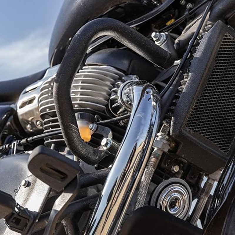 Black Compact Engine Guard For Royal Enfield Super Meteor Shotgun 650 KXA00202