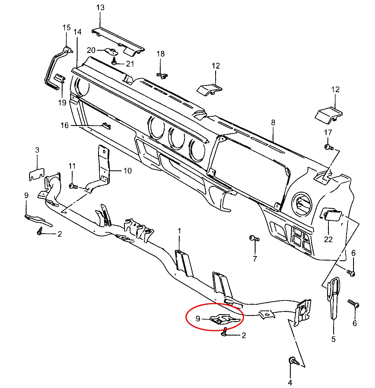 Instrument Stay Bracket Set For Suzuki Samurai SJ410 SJ413 72322M83000