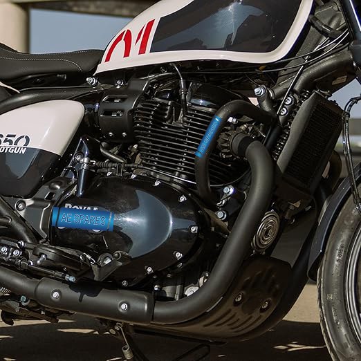 Black Compact Engine Guard For Royal Enfield Super Meteor Shotgun 650 KXA00202