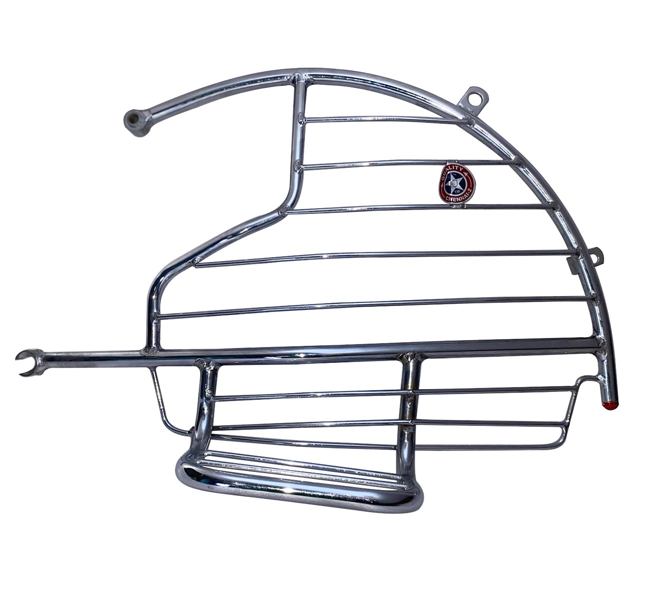 Fits For Royal Enfield Electra LH Saree Guard Steel Chrome Crash Bar Footrest