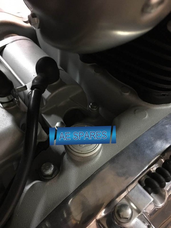 Machined Oil Filler Cap Silver Fits For Royal Enfield Super Meteor 650