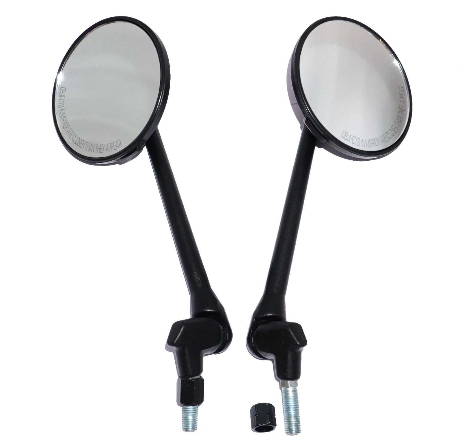 Black Touring Mirrors For Royal Enfield Interceptor GT 650 Super Meteor 650