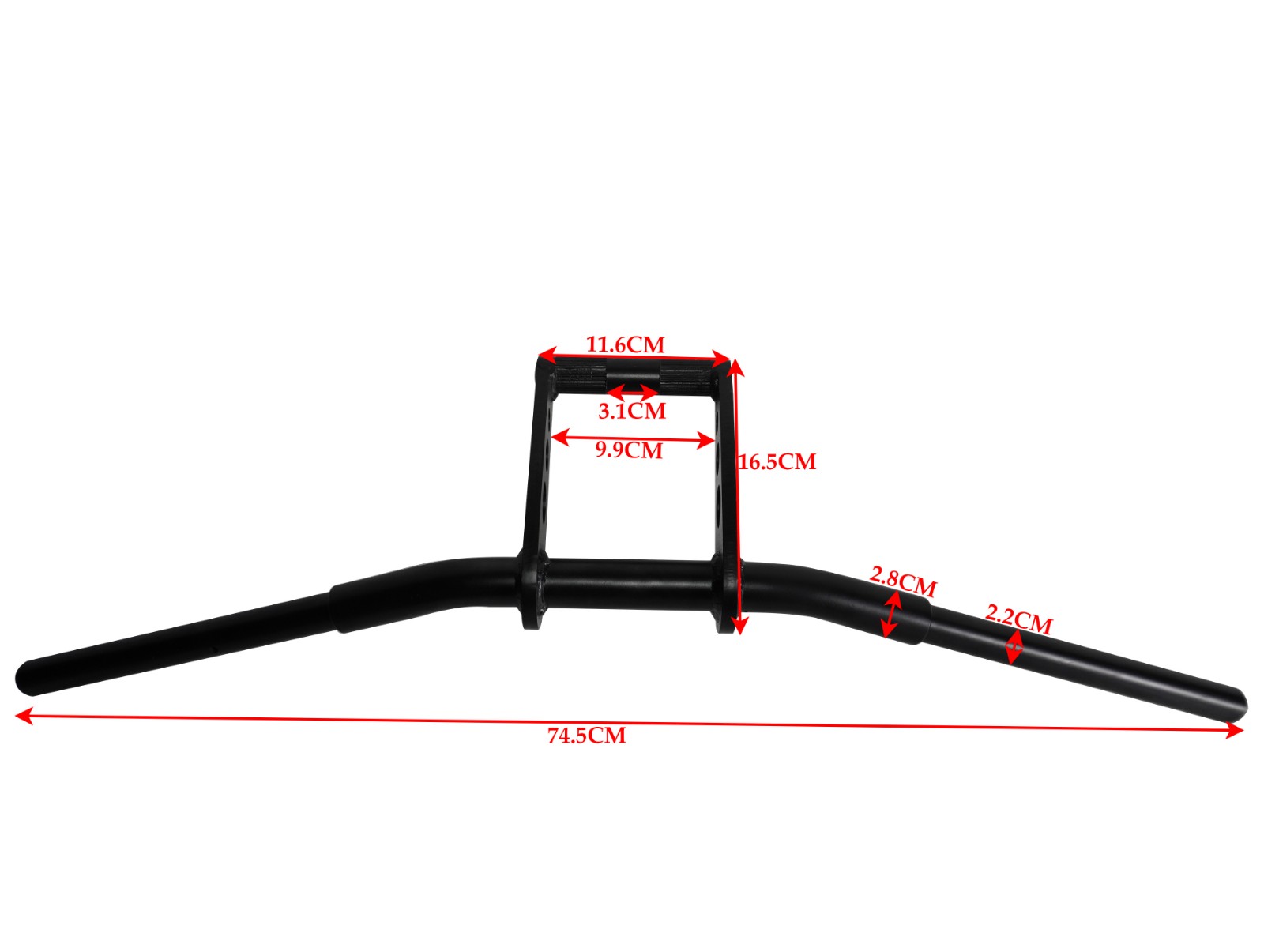 Rider Handlebar Steel Black Fits For Royal Enfield New Classic Reborn 350