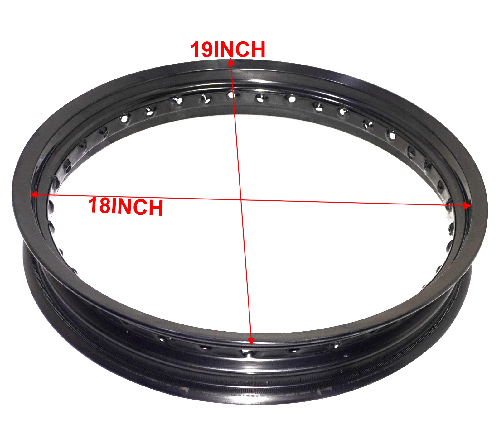 Front Wheel Rim Black 2.5x18" For Royal Enfield Continental GT Interceptor 650cc