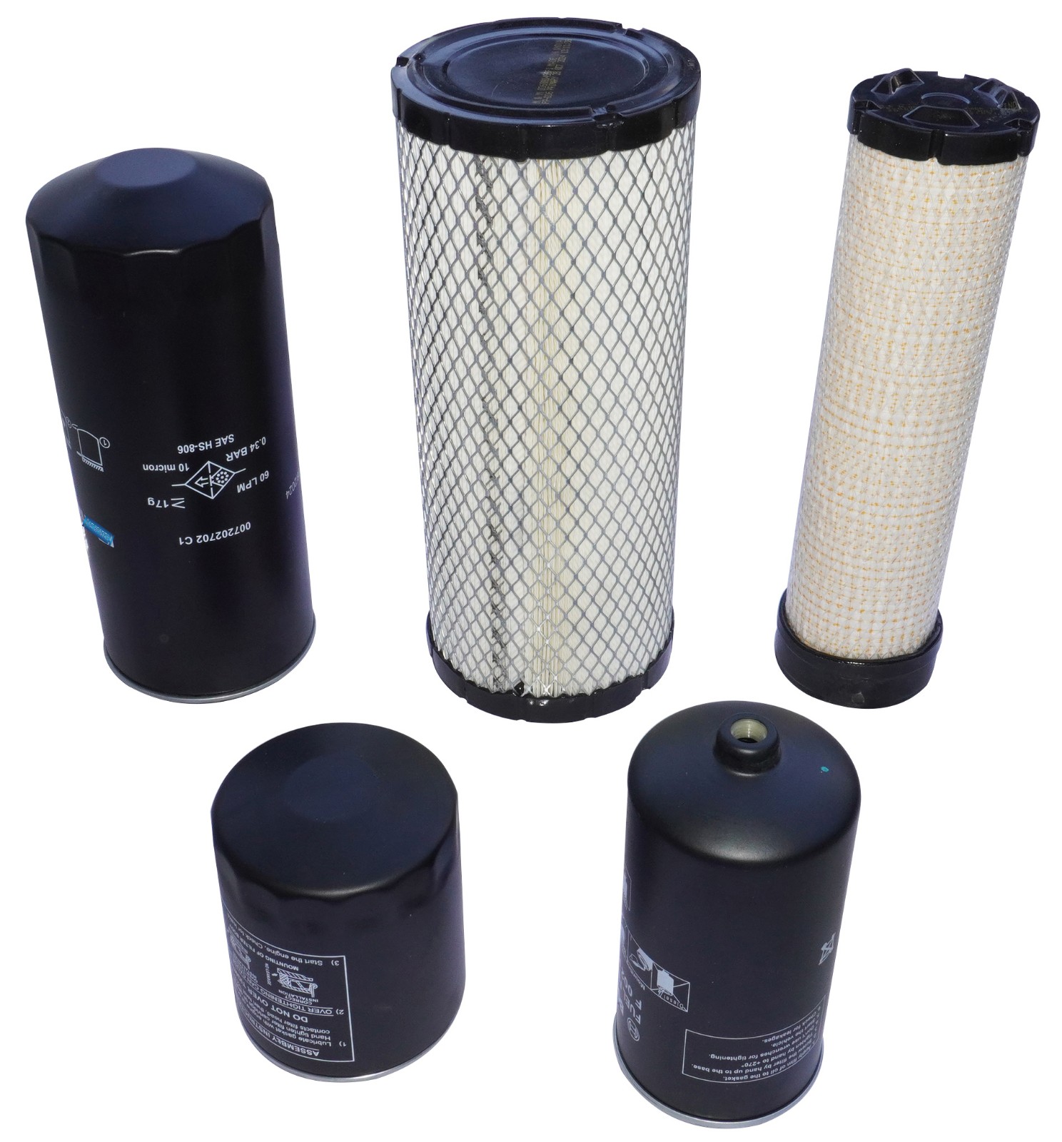 Filter Pack of 5 for Mahindra 6065 6075 Tractor