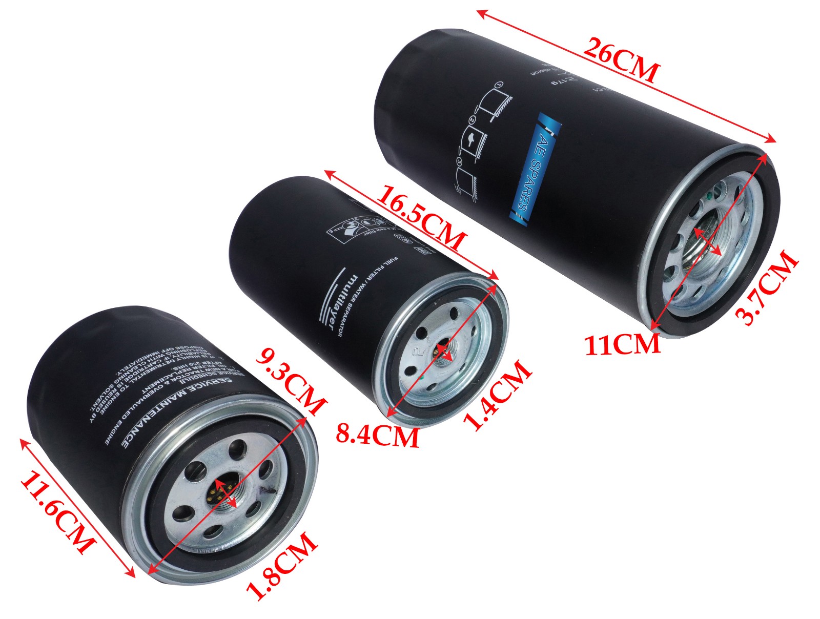 Filter Pack of 5 for Mahindra 6065 6075 Tractor