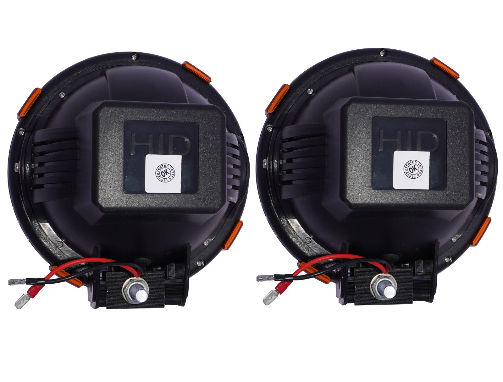 7" Pair 55W HID Spot Light,6000K Off Road Grill Roof Spot Fog Lamp For Jeeps