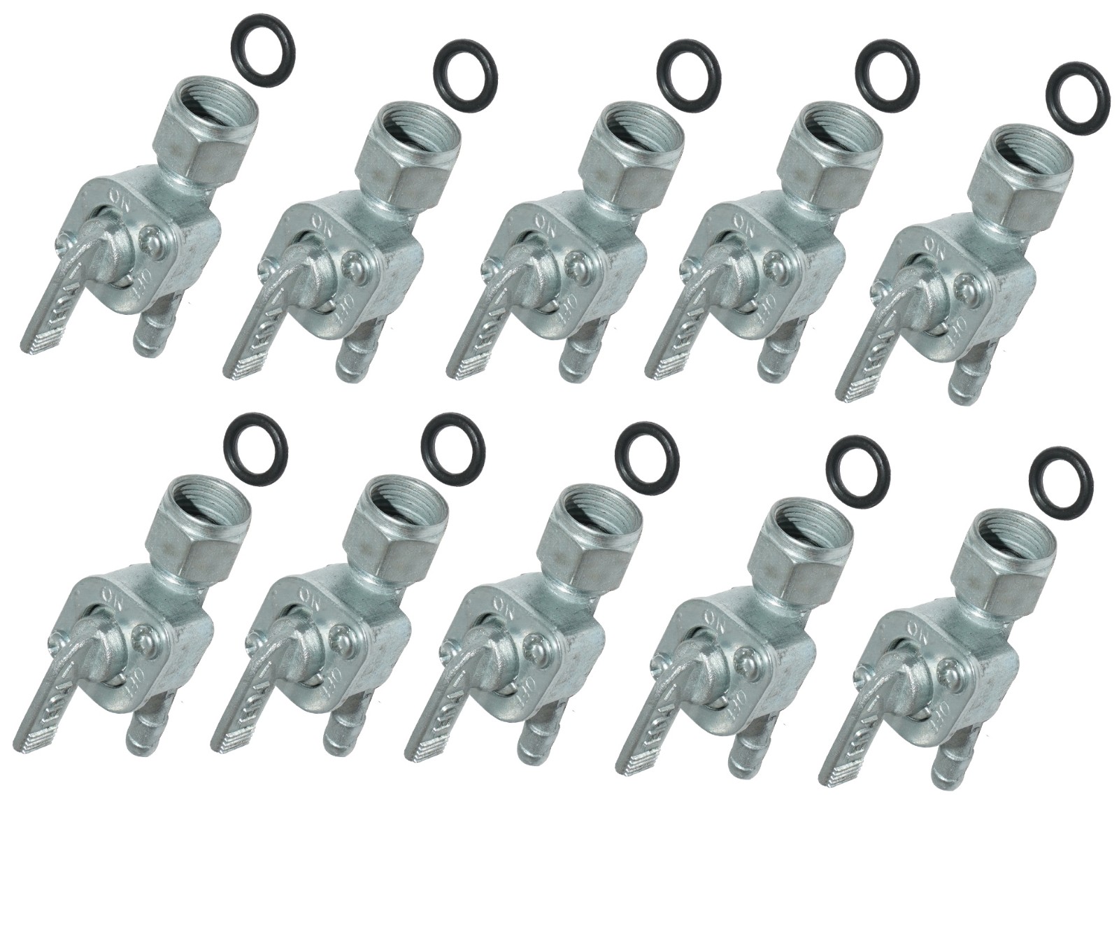 Auxiliary Fuel Petrol Tank Tap 10 Unit For Motorcycle Scooters Universal