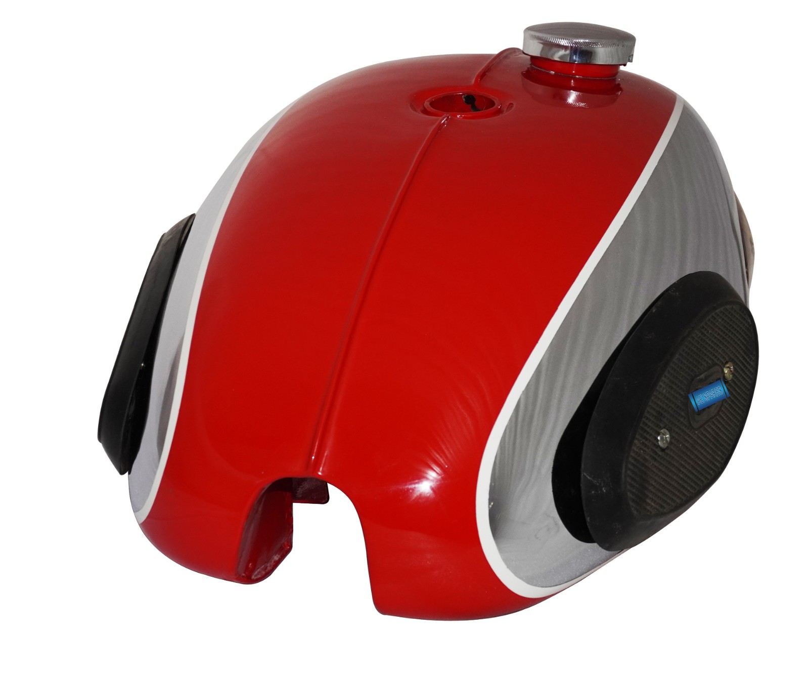 For BSA A65 Thunderbolt Lighting Red & Chrome Plated Fuel Gas Petrol Tank