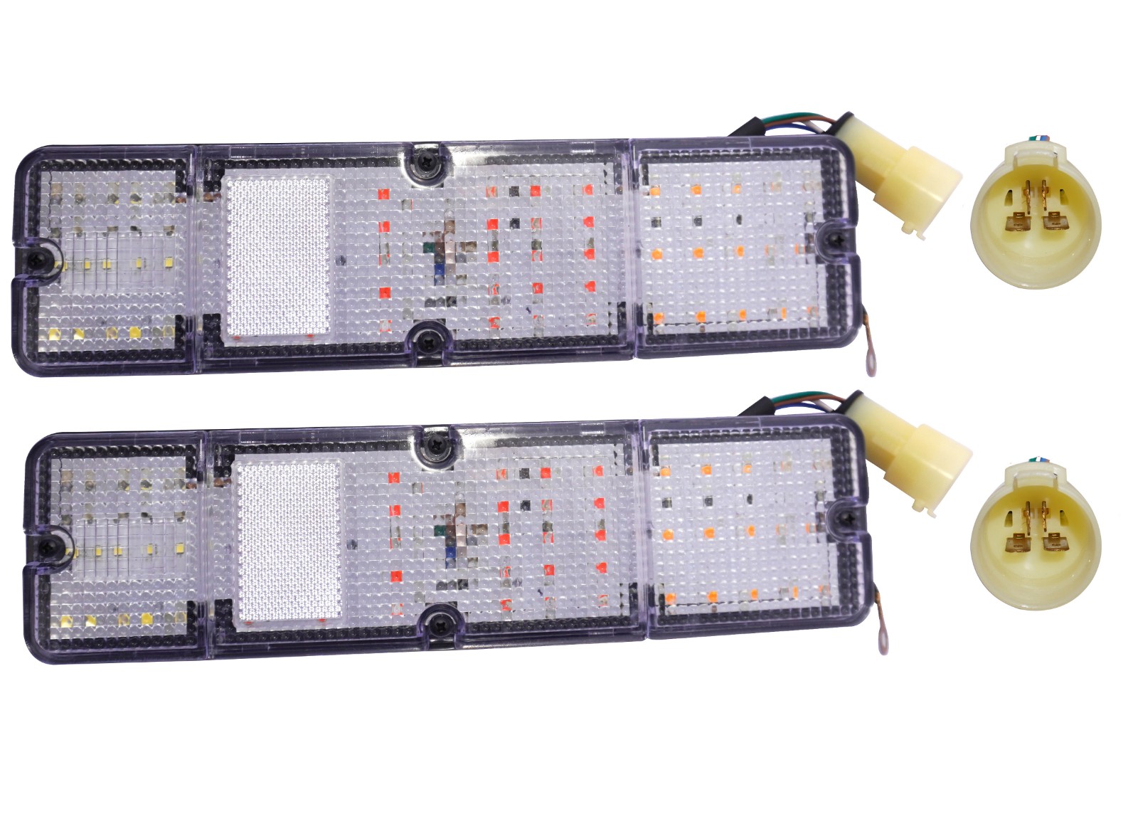 Rear Brake Lamp Tail Light Set LED Clear Lens For Suzuki Samurai SJ410 SJ413