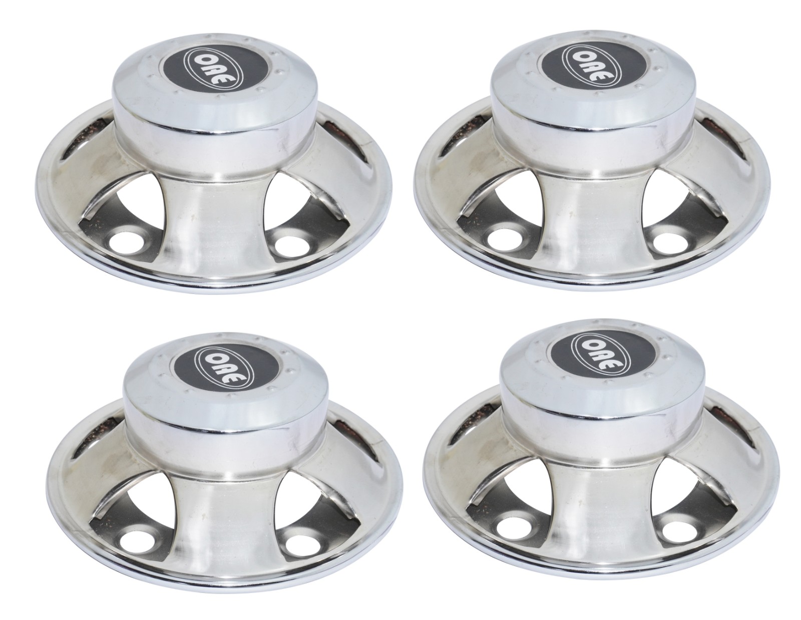 Set of 4 Steel Chrome Wheel Hub Centre Caps For Mahindra MM540 Armada Bolero