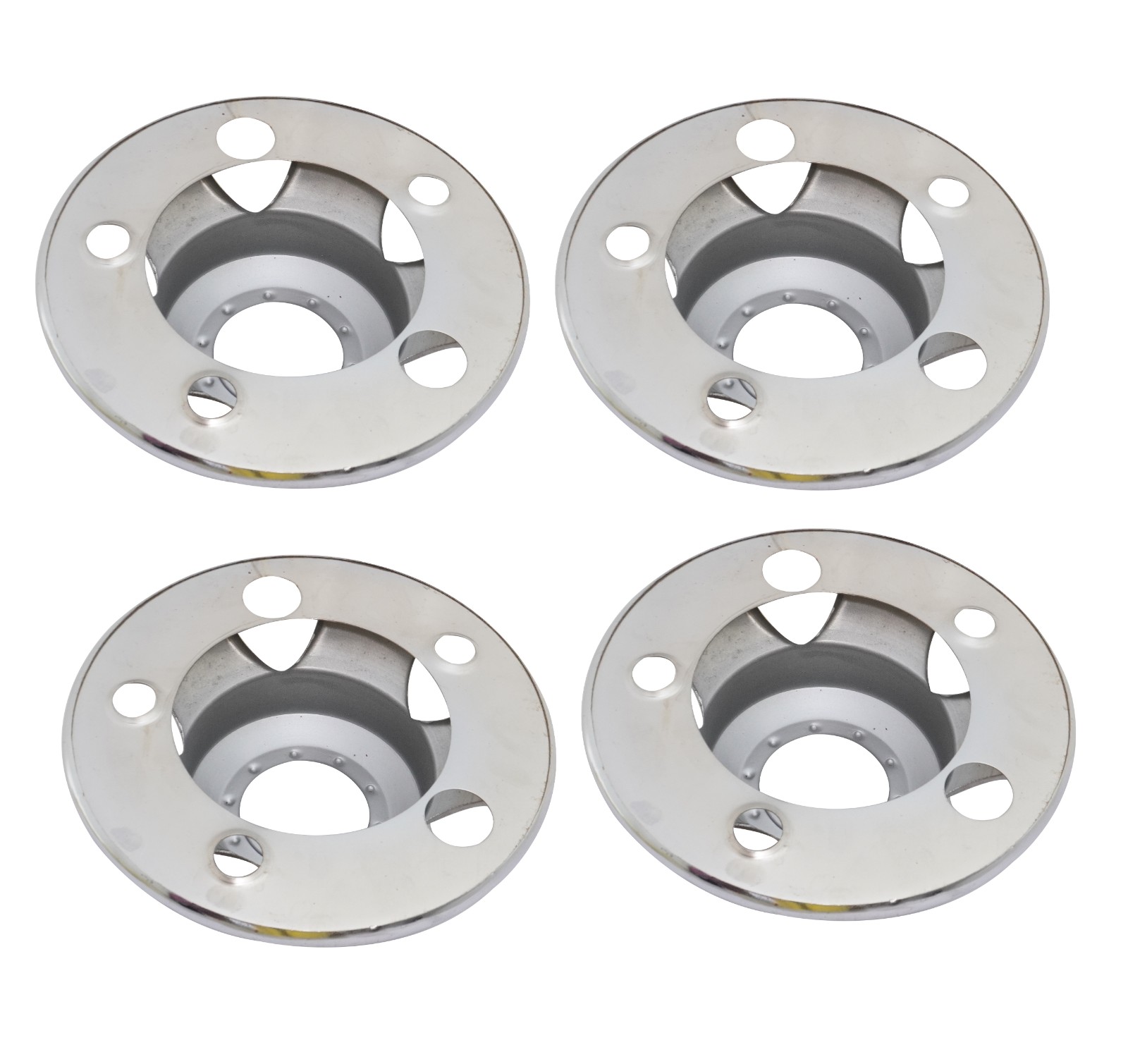 Set of 4 Steel Chrome Wheel Hub Centre Caps For Mahindra MM540 Armada Bolero
