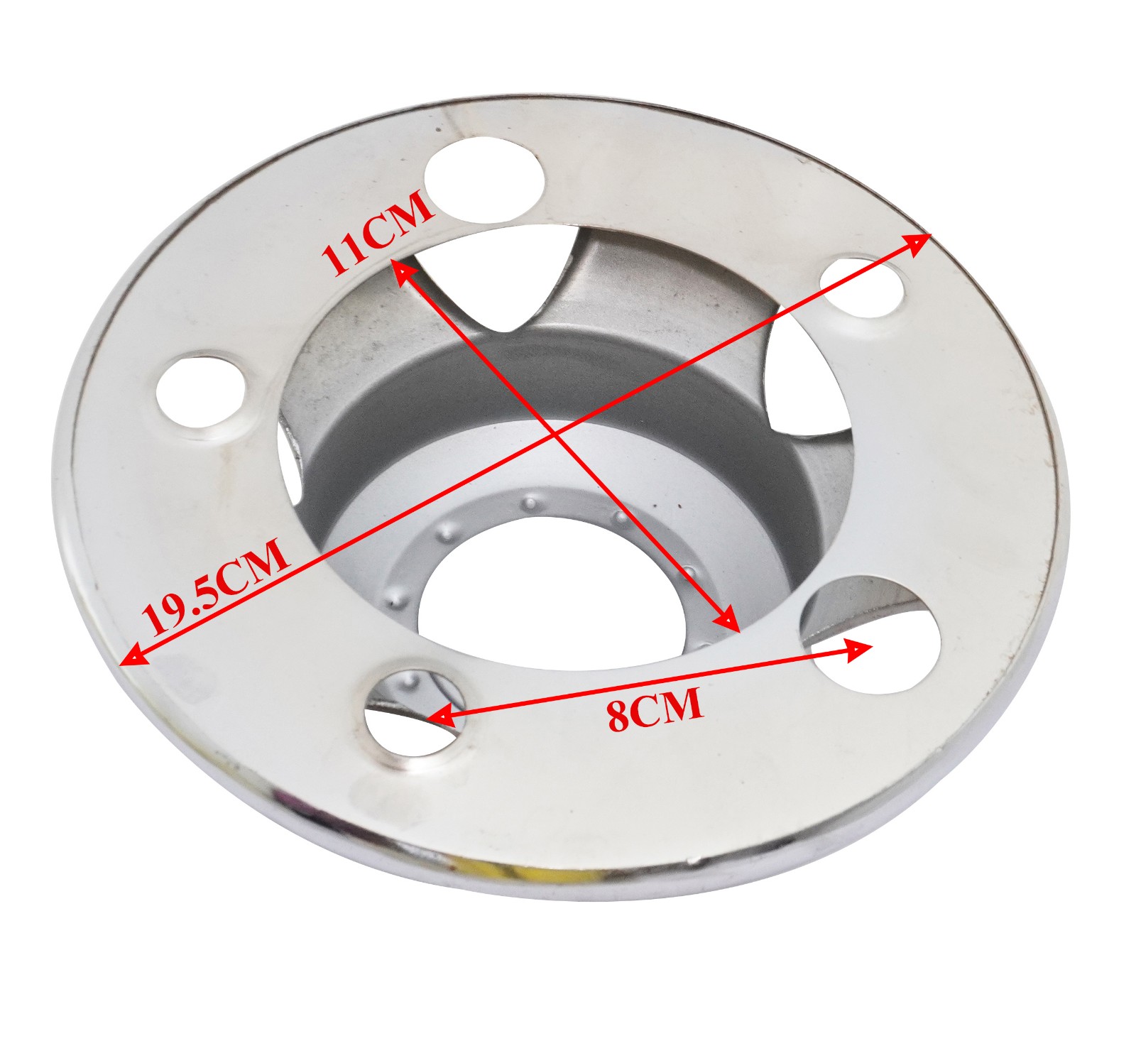 Set of 4 Steel Chrome Wheel Hub Centre Caps For Mahindra MM540 Armada Bolero