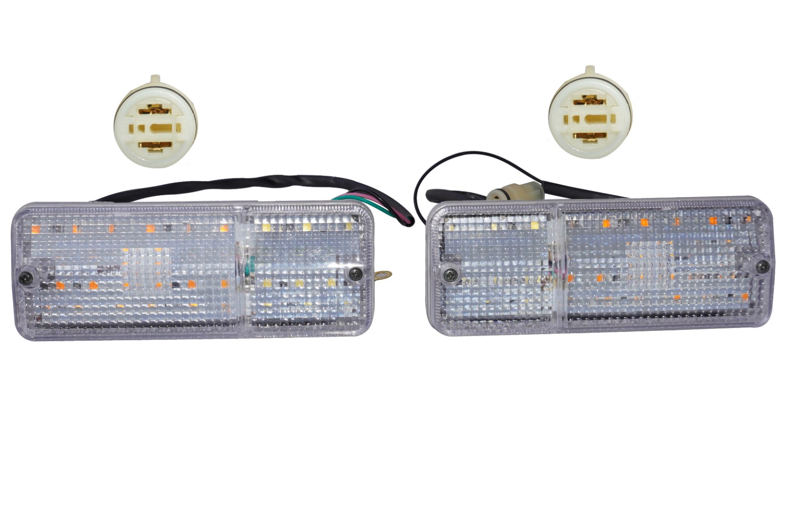 Front Turn Signal Indicator Light Set LED For Suzuki Samurai SJ413 SJ410 Jimny